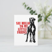 Great Dane amusant enfants fêtes Invitations (Debout devant)