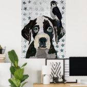 GREAT DANE AND FALCON POSTER (Thuiskantoor)