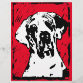 Great Dane annonçant les cartes (Devant)