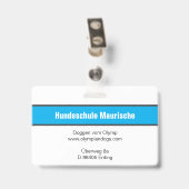 Great Dane Badge (Arrière avec clip)