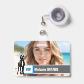 Great Dane-badge Badge (Voorzijde met uittrekbare clip)