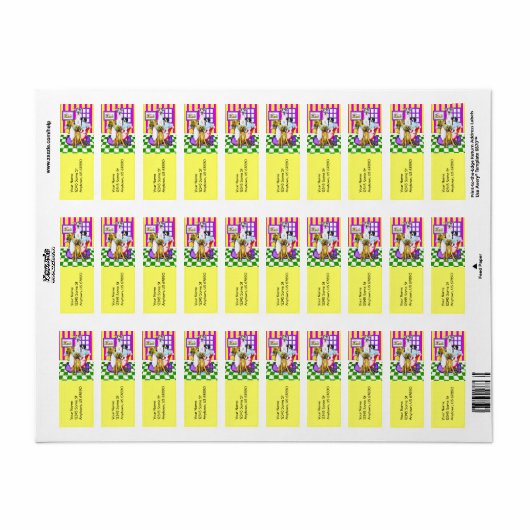 Great Dane Bath Tub Full vertical Labels (Full Sheet)