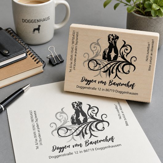 Great Dane Big Rubberstempel