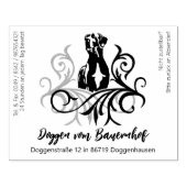 Great Dane Big  Rubberstempel (Afrduk)