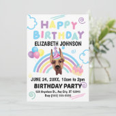 Great Dane Birthday Invitation (Debout devant)