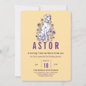 Great Dane Birthday Invitation (Devant)