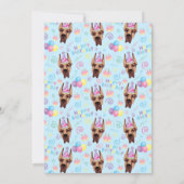 Great Dane Birthday Invitation in Blue (Dos)