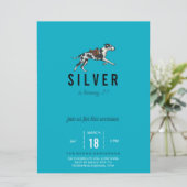 Great Dane Birthday Invitation with 3 Photos (Debout devant)