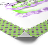 Great Dane Black Birthday Cake Face Poster (Hoek)