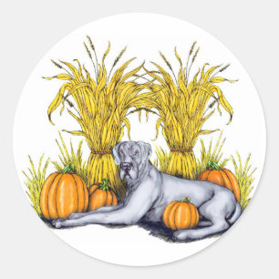 Great Dane Blue Harvest UC Ronde Sticker