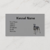 Great Dane Breeder Visitekaartje (Achterkant)