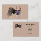 Great Dane Breeder Visitekaartje (Voorkant / Achterkant)