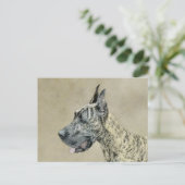 Great Dane (Brindle) schilderen - Oorspronkelijke  Briefkaart (Staand voorkant)
