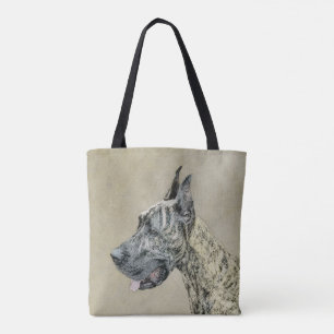 Great Dane (Brindle) schilderen - Oorspronkelijke  Draagtas