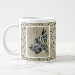 Great Dane (Brindle) schilderen - Oorspronkelijke Extra Grote Beker