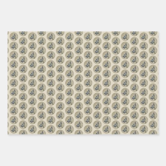 Great Dane (Brindle) schilderen - Oorspronkelijke  Inpakpapier Vel (Voorkant)