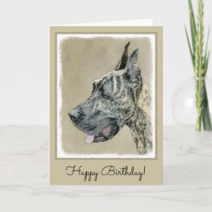 Great Dane (Brindle) schilderen - Oorspronkelijke Kaart