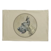 Great Dane (Brindle) schilderen - Oorspronkelijke  Kussensloop (Achterkant)