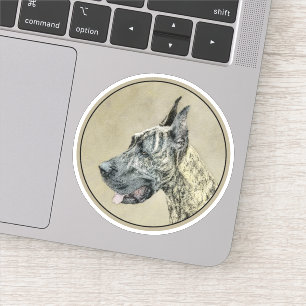 Great Dane (Brindle) schilderen - Oorspronkelijke Sticker