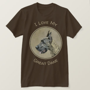 Great Dane (Brindle) schilderen - Oorspronkelijke  T-shirt