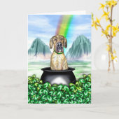 Great Dane Brindle UC Pot o Gold Kaart (Gele Bloem)