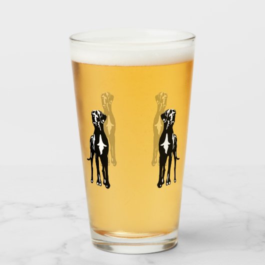 Great Dane Buddys Glas (Achterkant gevuld)