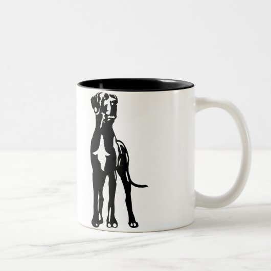 Great Dane Buddys Tweekleurige Koffiemok (Rechts)
