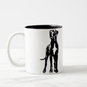 Great Dane Buddys Tweekleurige Koffiemok (Links)
