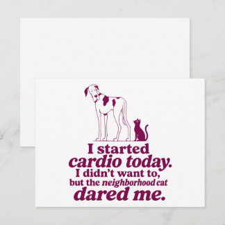Great Dane Cardio Hond Briefkaart