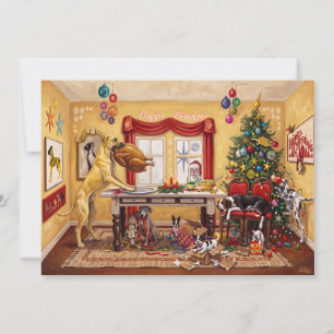 Great Dane Chaos of Kerst Realiteit Check Bedankkaart