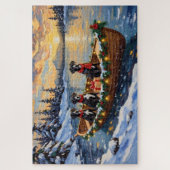 Great Dane Christmas Boat Holiday Legpuzzel (Verticaal)