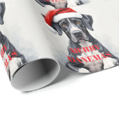 Great Dane CHRISTMAS Cadeaupapier (Rol Hoek)