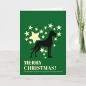 Great Dane Christmas Kaart (Voorkant)