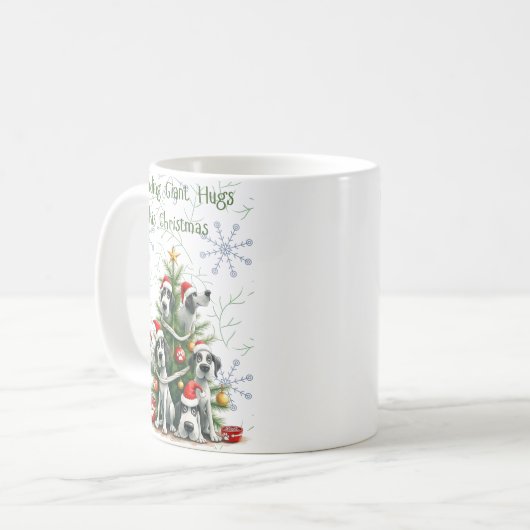 Great Dane Christmas Mug (Devant gauche)