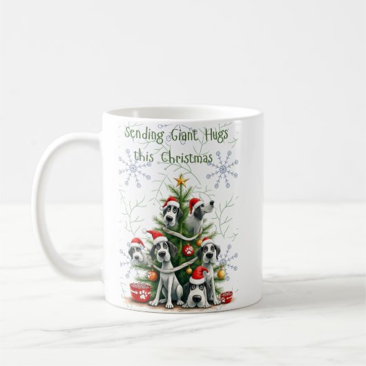 Great Dane Christmas Mug Koffiemok (Links)