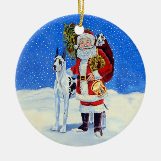 Great Dane Circle Ornament (Voorkant)