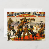 Great Dane Circus Show Briefkaart (Voorkant / Achterkant)