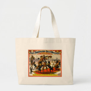 Great Dane Circus Show Grote Tote Bag