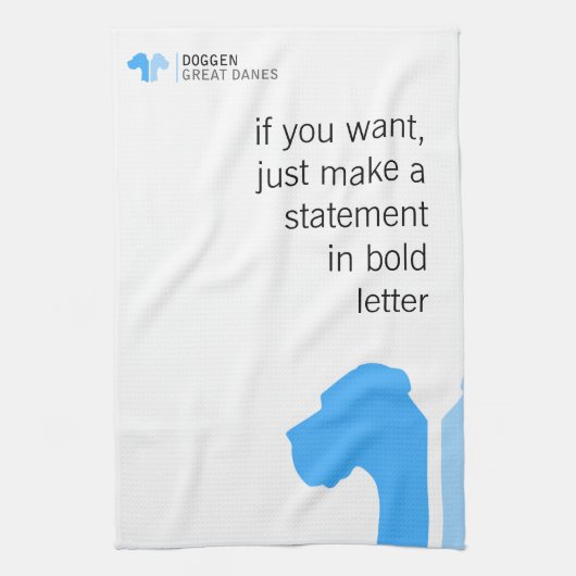 Great Dane Collections Bluemin Theedoek (Verticaal)