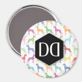 Great Dane DD-patroon Magneet (Voorkant / Achterkant)
