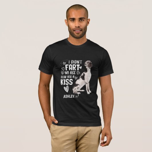 Great Dane Didnt Fart Kiss Dog T-shirt (Voorkant volledig)