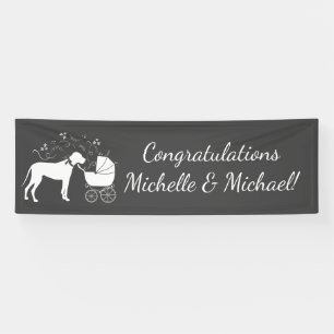 Great Dane Dog Baby shower Puppy Grey Spandoek