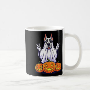Great Dane Dog Ghost Pumpkin Boo Halloween Kinder Koffiemok