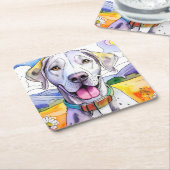 Great Dane Dog Onderzetter (Schuin)