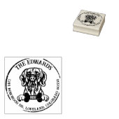 Great Dane Dog Retouradres Rubberstempel (Gestempeld)