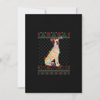 Great Dane Dog Ugly Sweater kerstpoppy Dog Lo Kaart