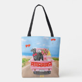 Great Dane Dog Valentijnsdag Truck Draagtas (Achterkant)