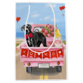 Great Dane Dog Valentijnsdag Truck Medium Cadeauzakje (Voorkant)