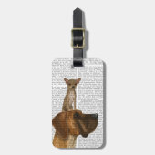 Great Dane en Chihuahua Bagagelabel (Voorkant verticaal)