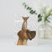 Great Dane en Chihuahua Briefkaart (Staand voorkant)